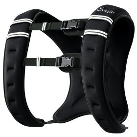 Soozier 22 lbs Weighted Vest, Weight Vest with adjustable Straps, Convenient Pocket and Reflective Strips, Fit for Men Women