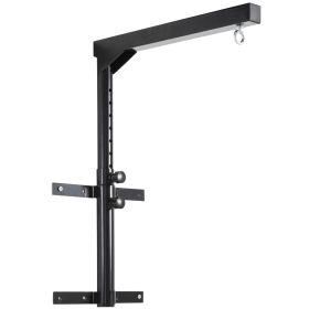 Soozier 220lbs Wall Mounted Punching Bag Hanger, Adjustable Height Punching Bag Holder for Boxing and MMA Training