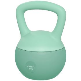Soozier 18 lb Soft Kettlebell, Sand Filled Weight w/ Grip Handle, Kettlebell Weight for Full Body Workout and Strength Training